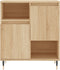 vidaXL - Dressoir - 60x35x70 - cm - bewerkt - hout - sonoma - eikenkleurig