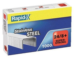 Nieten Rapid 24/8 RVS super strong 1000 stuks | 5 stuks