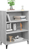 vidaXL - Dressoir - 69,5x32,5x90 - cm - bewerkt - hout - grijs - sonoma - eikenkleurig