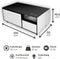 BestMatic Multimedia Audio Koeltafel - Bluetooth - Koelkastlade - Vrieslade - Verlichting - 82 liter