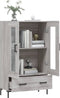 vidaXL - Hoge - kast - 69,5x31x115 - cm - bewerkt - hout - grijs - sonoma - eikenkleurig