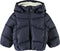 NAME IT NMMMAKE - Puffer Jacket - Teddyvoering afneembare capuchon - Donkerblauw - Maat 98