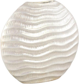 PTMD Bloempot Caitlyn - 36x10x35 cm - Keramiek - Parel