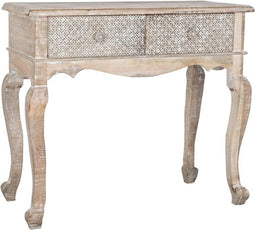 Console DKD Home Decor Wit Natuurlijk Mangohout 91 x 42 x 81 cm