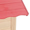 vidaXL Kinderspeelhuis vurenhout rood