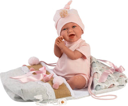 Llorens babypop Mimi met geluid en slaapzak 42 cm