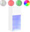 vidaXL - Tv-meubels - met - LED-verlichting - 2 - st - 40,5x30x90 - cm - wit
