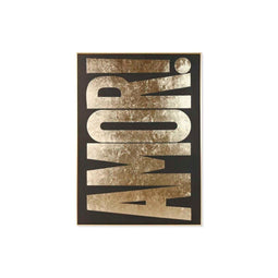Schilderij Home ESPRIT Zwart Gouden 103 x 4,5 x 143 cm