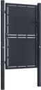 vidaXL - Poort - 100x175 - cm - staal - antraciet