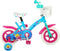 Ocean Kinderfiets - Unisex - 10 inch - Roze Blauw - Doortrapper