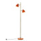 Ocean orange/ brass floor lamp