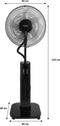 OCEANIC 2 in 1 staande vernevelingsventilator - Ø44 cm - 70 W - 2 L - Afstandsbediening - Timer