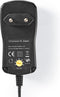 Nedis Universele AC-Stroomadapter - 18 W - 3 - 12 V DC - 1.10 m - 1.5 A - 8 plug(s) - Zwart