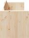 vidaXL - Tuinbank - 185,5x60x62 - cm - Massief - Grenenhout