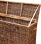 Riviera Maison Rattan Opbergkist met Deksel, Dekenkist - RR Cobbl Wharf Trunk L 140x40x80 - Rattan, Mahoniehout - Bruin