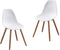 Set van 2 pp tuinstoelen - 50 x 55 x 85,5 cm