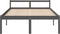 vidaXL - Seniorenbed - massief - grenenhout - grijs - 135x190 - cm