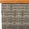 vidaXL - Parasolvoetbedekking - 70x70x25 - cm - poly - rattan - acaciahout - grijs