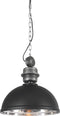 Mexlite Gaeve 2661ZW - Hanglamp Ø50cm E27 Fitting - Hoogte Verstelbaar - Zwart / Zilver