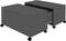 vidaXL - Salontafel - 75x75x38 - cm - bewerkt - hout - grijs