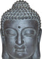 Boeddha Hoofd M 31X30X42 cm Donker Grijs Fiberclay STONE Lite