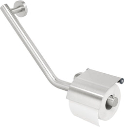 Tiger Boston - Wandbeugel met wc rolhouder links - RVS geborsteld - Max. belastbaarheid 150 kg