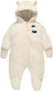 Baby Fleece Snowsuit met Capuchon Geel 12-18 Maanden