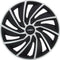 WRC Wieldoppen 16 inch - Set van 4 - Zilver/Zwart