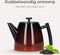 Vaja® Juliette Theepot - Dubbelwandig - 1.0L met Filter - Glimmend Zwart