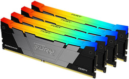 Kingston Fury Renegade - DDR4 Geheugen - 128GB 3600MT/s RGB - Zwart (4x 32GB)