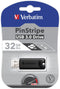 Verbatim PinStripe - USB 3.0 - 32GB - Zwart