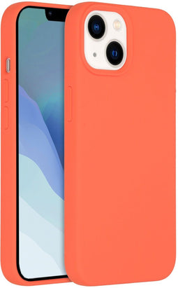 Accezz iPhone 14 - Liquid Silicone Backcover met MagSafe - Schokabsorberend - Oranje