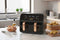 Hyundai Electronics - Digitale Airfryer Duo - 6.2L - Dubbele manden - Zwart met roségoud