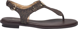 Michael Kors Plate Thong - Dames Sandalen - Bruin Leer - Maat 39