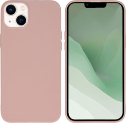 iMoshion Hoesje Geschikt voor iPhone 14 Plus Hoesje Siliconen - iMoshion Color Backcover - lichtroze