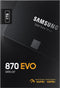 Samsung 870 EVO - Interne SSD - 1 TB - 560 MB/s schrijfsnelheid - 530 MB/s leessnelheid