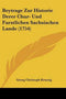 Beytrage Zur Historie Derer Chur- Und Furstlichen Sachsischen Lande (1754) - Paperback - 492 pagina's - Duits