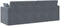 vidaXL - Ligbed/Bank - 2-in-1 - Donkergrijs - 213x144x60 - cm - Fluweel