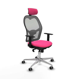 Jorquera Piqueras y Crespo 1D086G2 - Bureaustoel met hoofdsteun - Verstelbare hoogte - Roze