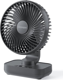 Ocoopa D606Y - Tafelventilator - Grafiet - Stille mini USB ventilator - Oplaadbaar