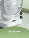 Ocoopa D606Y - Tafelventilator - Wit - Stille mini USB ventilator - Oplaadbaar