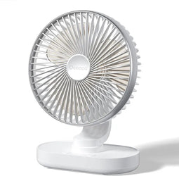 Ocoopa D77 - Tafelventilator - Zilver - Stille mini USB ventilator