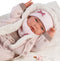 Llorens full body babypop meisje Nica met kleding kussen en speen 40 cm