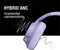 Fresh 'n Rebel Clam Fuse - Draadloze Over-Ear Koptelefoon - ANC Ambient Sound Mode - Paars