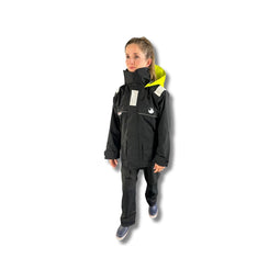 OCP Kinder Zeilpak antraciet 2-laags zeiljas en zeilbroek 128-134