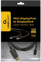Cablexpert CCP-MDP2-6 - Mini DisplayPort naar DisplayPort - 1,8 m - Zwart