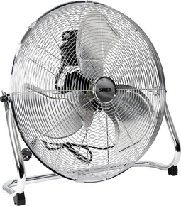 STIER - Vloerventilator - 50 cm - 145W - Metaallook