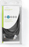 Nedis Digitale Audiokabel - RCA Male - RCA Male - Verguld - 2.50 m - Rond - PVC - Antraciet - Doos