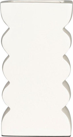 Zuiver Curves Vaas L - Aluminium - Waterbestendig - Shiny Beige