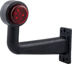 LED Breedtelamp haaks rood/wit 12-24V links - TRAILERGEAR